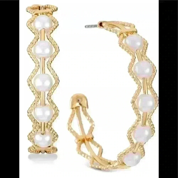 Alfani Jewelry - Alfani C Pearl Earrings